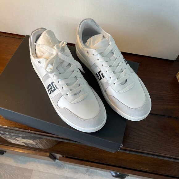 Versace Women's Greca Low Top White and Grey Sneakers, 1012657, Sizes 37, 38 - Picture 2 of 16